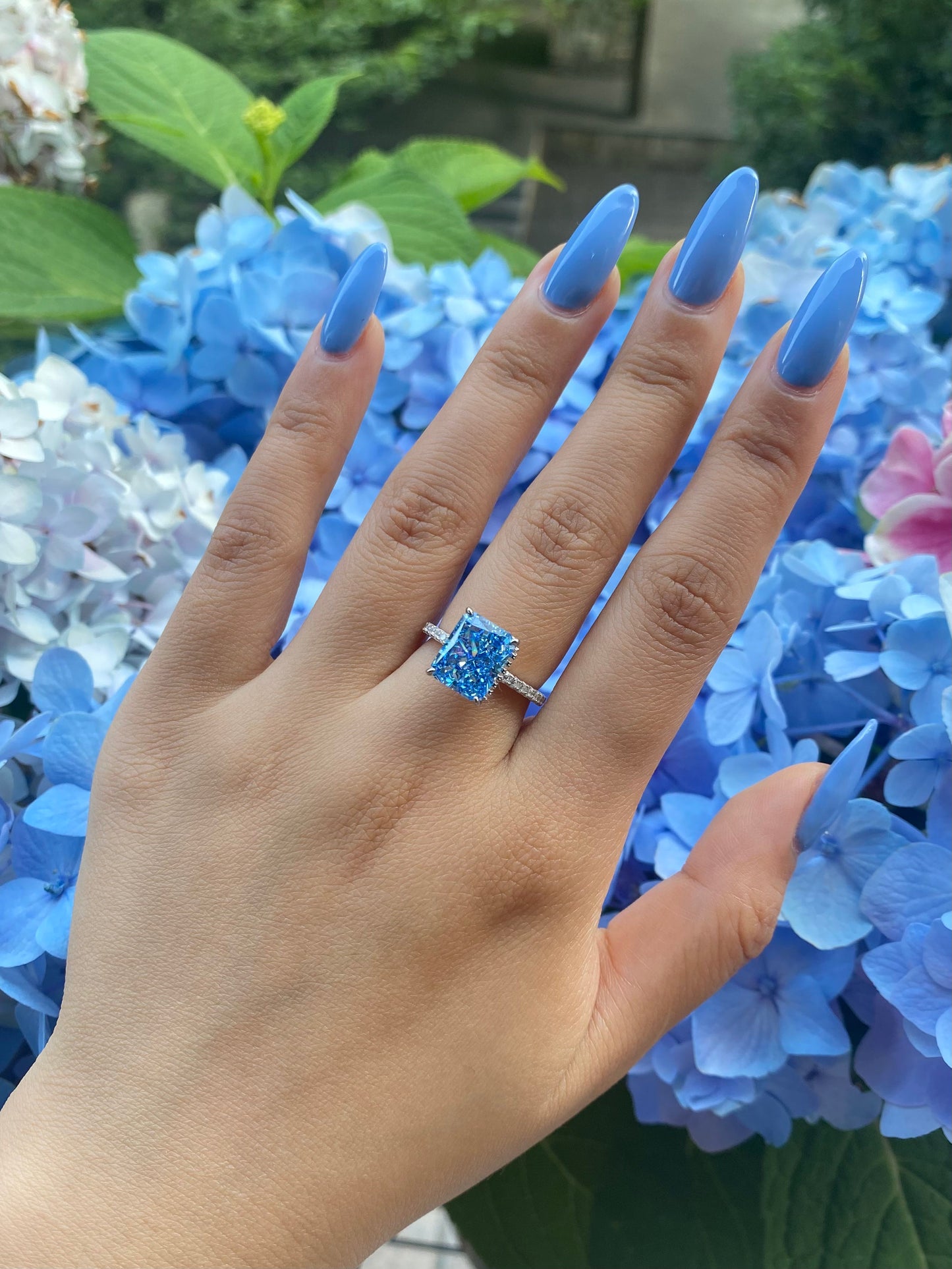Aura Birthstone Ring - Santa Maria Blue (Limited edition)