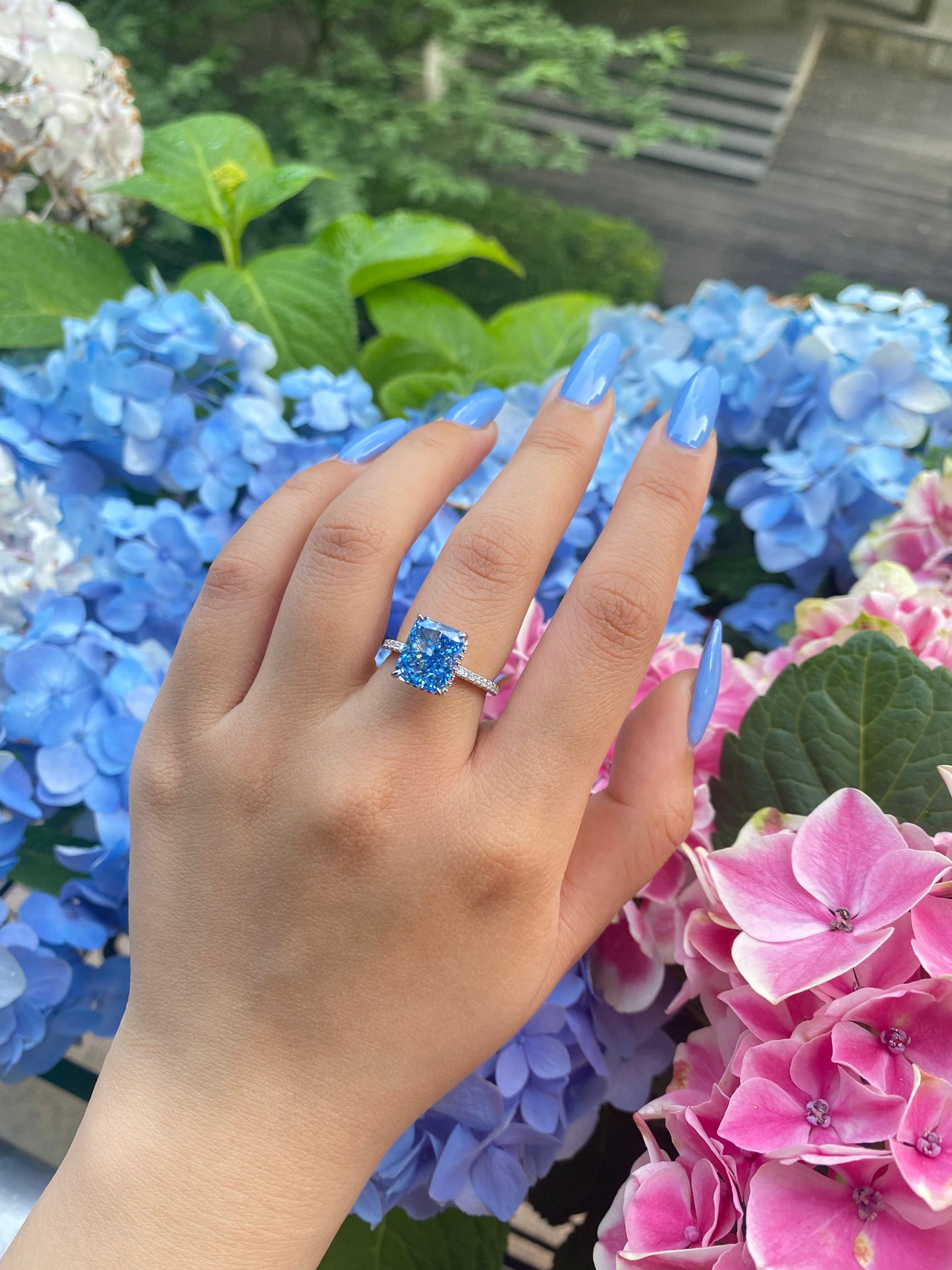 Aura Birthstone Ring - Santa Maria Blue (Limited edition)