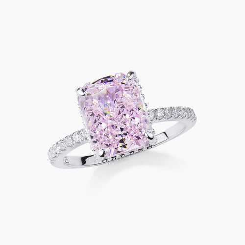 Aura Birthstone Ring - Dusty Pink