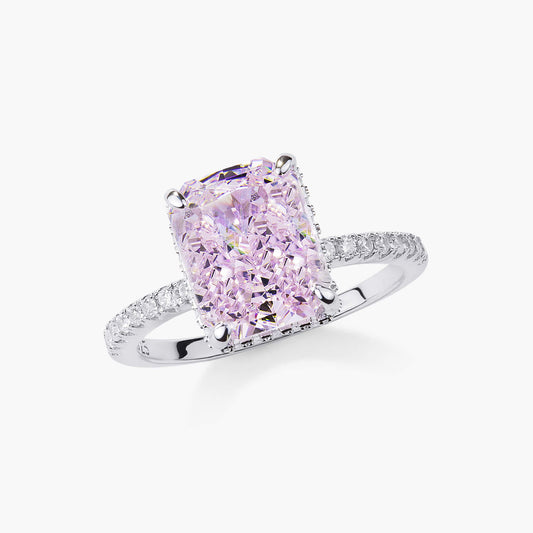 Aura Birthstone Ring - Dusty Pink