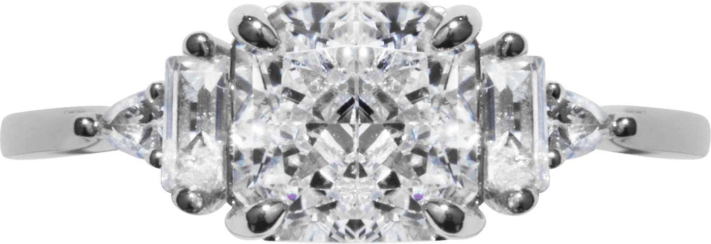 Crushed Ice Square Ring