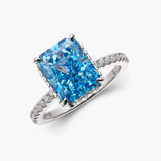 Aura Birthstone Ring - Santa Maria Blue (Limited edition)