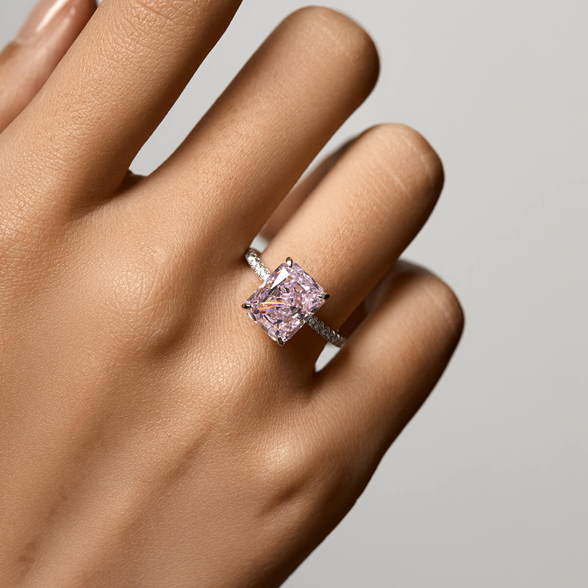 Aura Birthstone Ring - Dusty Pink