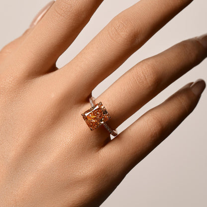 Aura Birthstone Ring - Champagne