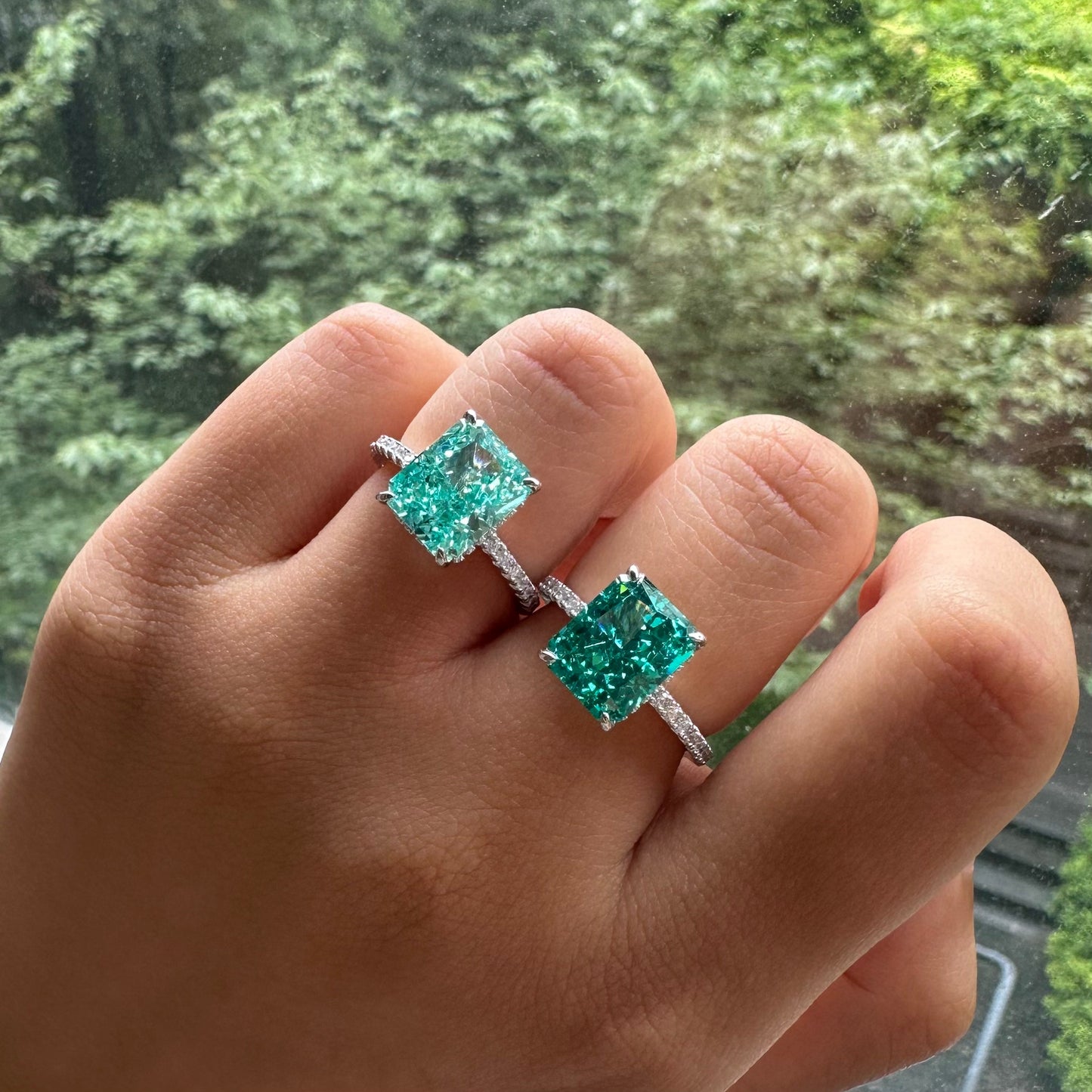 Aura Birthstone Ring - Fancy Green (Limited edition)