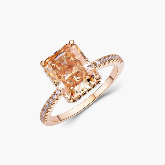 Aura Birthstone Ring - Champagne